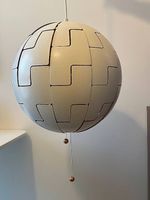 Lampe suspension, blanc/cuivre 35 cm
