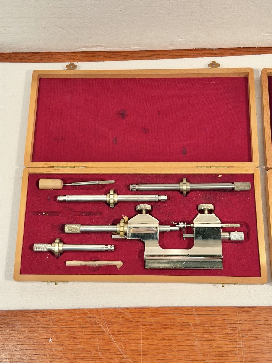 Tutti gli attrezzi: Large Set Swiss STEINER Watchmaker Jacot Pivot Polisher Tool – Usato da Lausanne venduto da artnouveau04 1