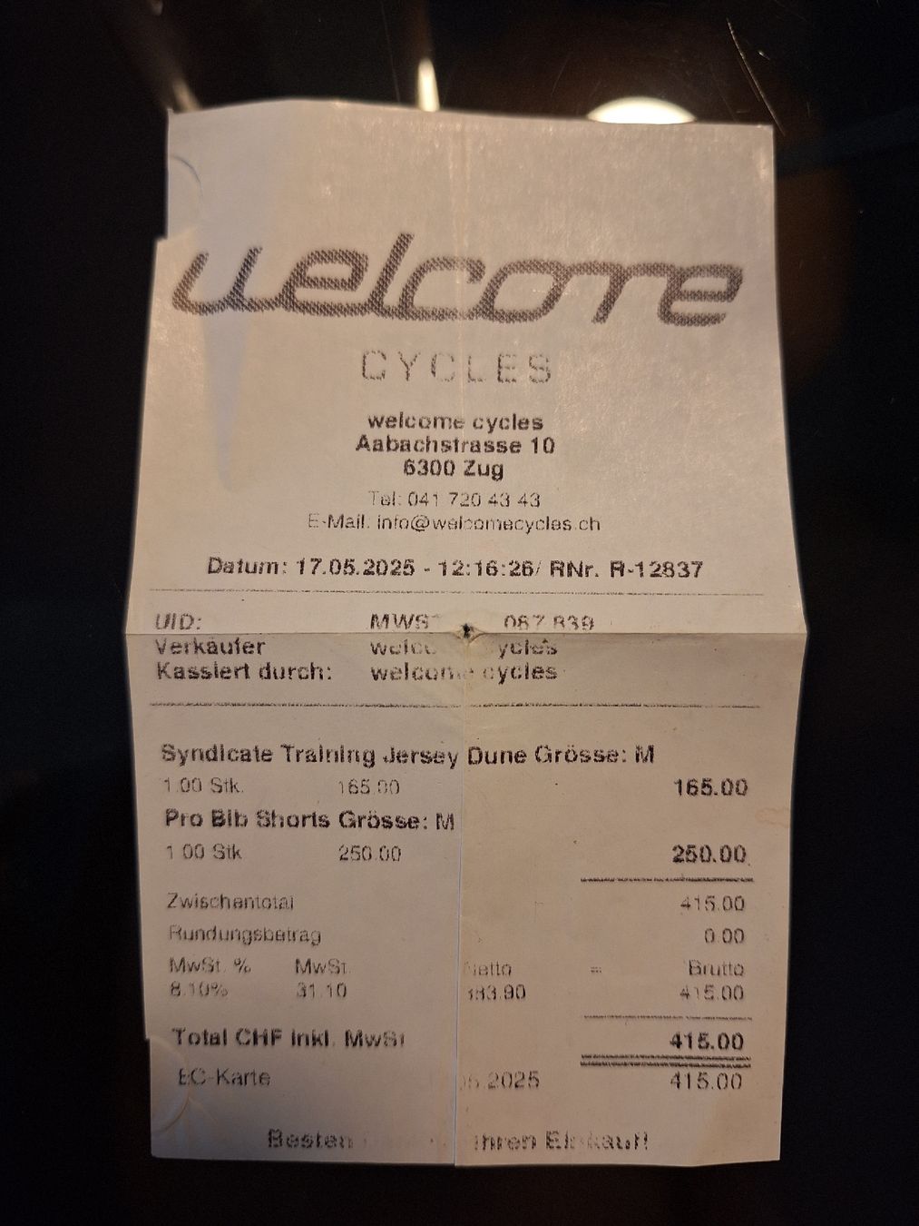 Canottiere & Pantaloni: SYN Radtrikot und Trägerhose, Grösse M – Nuovo (secondo la descrizione) da Zürich venduto da cp. 4