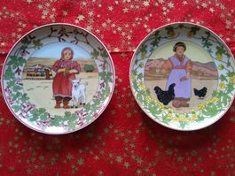 3 Sammelteller Villeroy Boch, Kinder der Welt, asiatisch