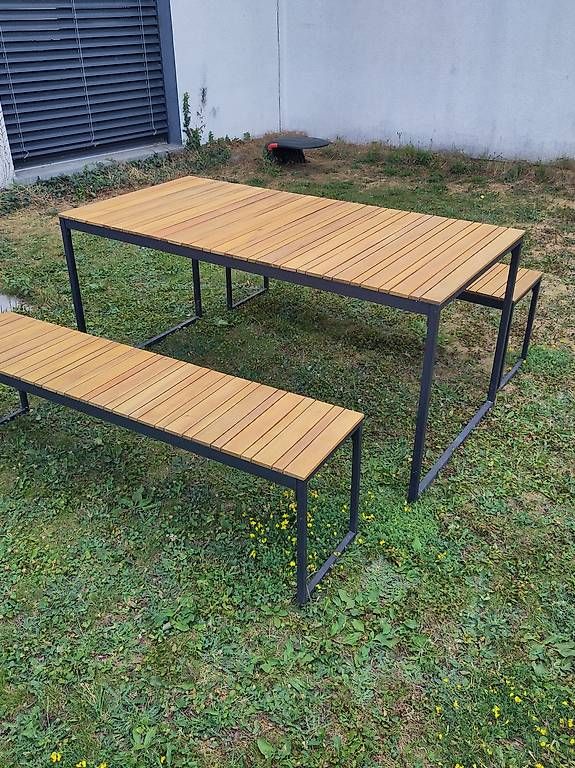 Tische: Table de jardin Giardimo Davao  table 160 cm + 2 bancs – Gebraucht aus Gland von cholletk01 2