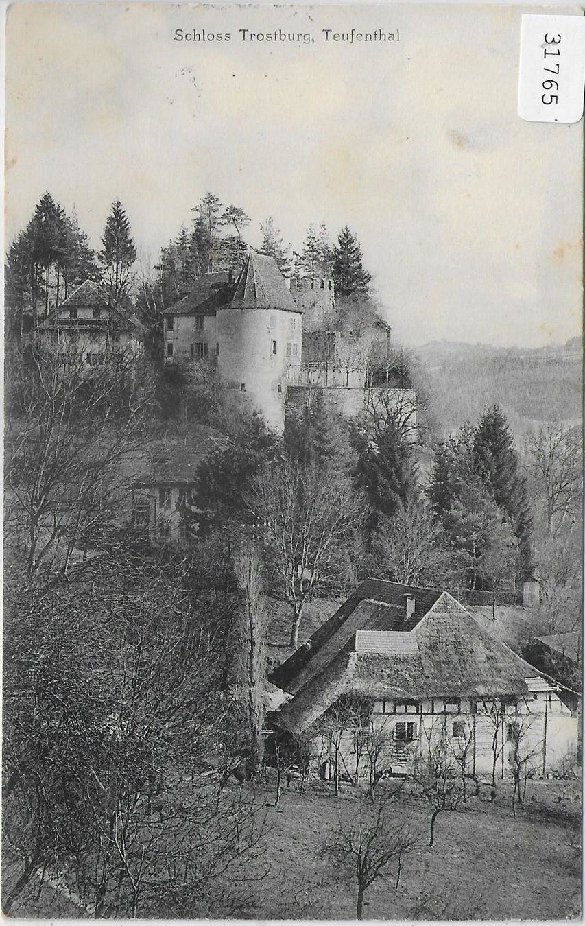 Cartoline postali: Schloss Trostburg - Teufenthal – Usato da Ettingen venduto da Kartenplanet