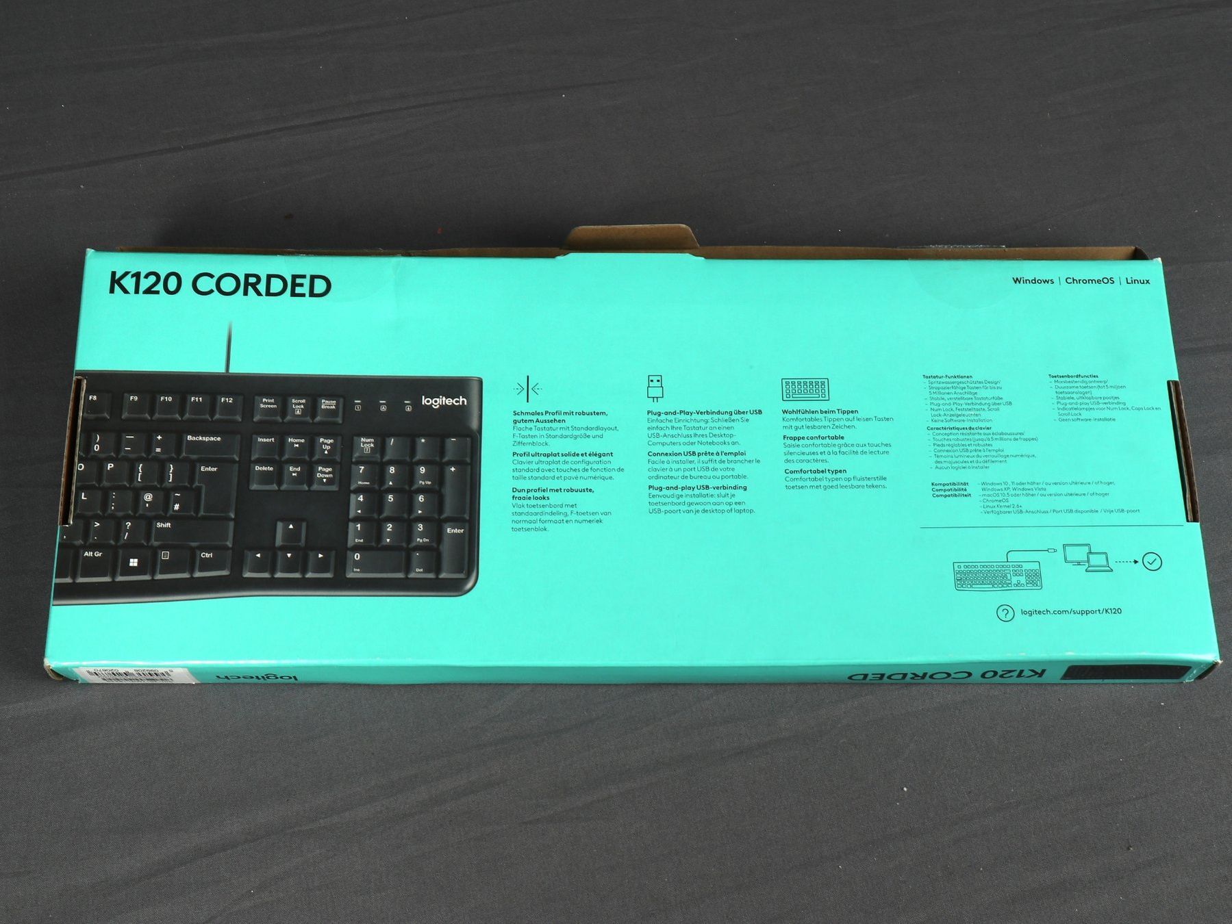 Logitech Tastiere: LOGITECH K120 CORDED PC Tastatur – Usato da Steinen venduto da Restwert_Steinen 5