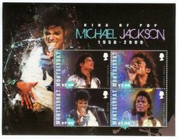 Block "Michael Jackson". Montserrat.