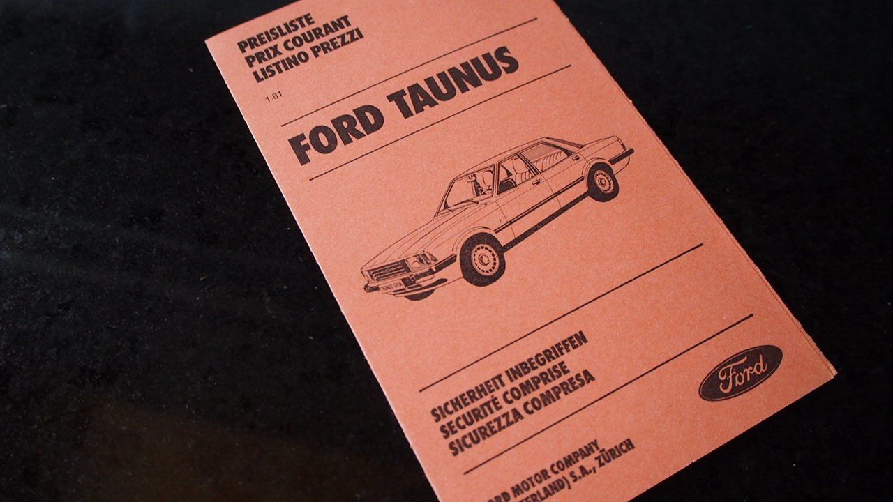 Ford Documenti: Ford Taunus Preisliste 1.1981 – Usato da Zofingen venduto da sosalinos01
