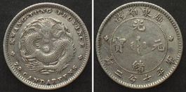 CHINA - KWANGTUNG 10 Cents o.J. (1890-1908) Silber vz