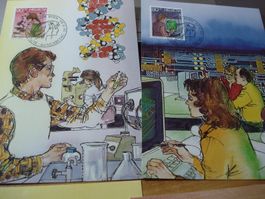 Satz Maximumkarten Pro Juventute 1989+ FDC