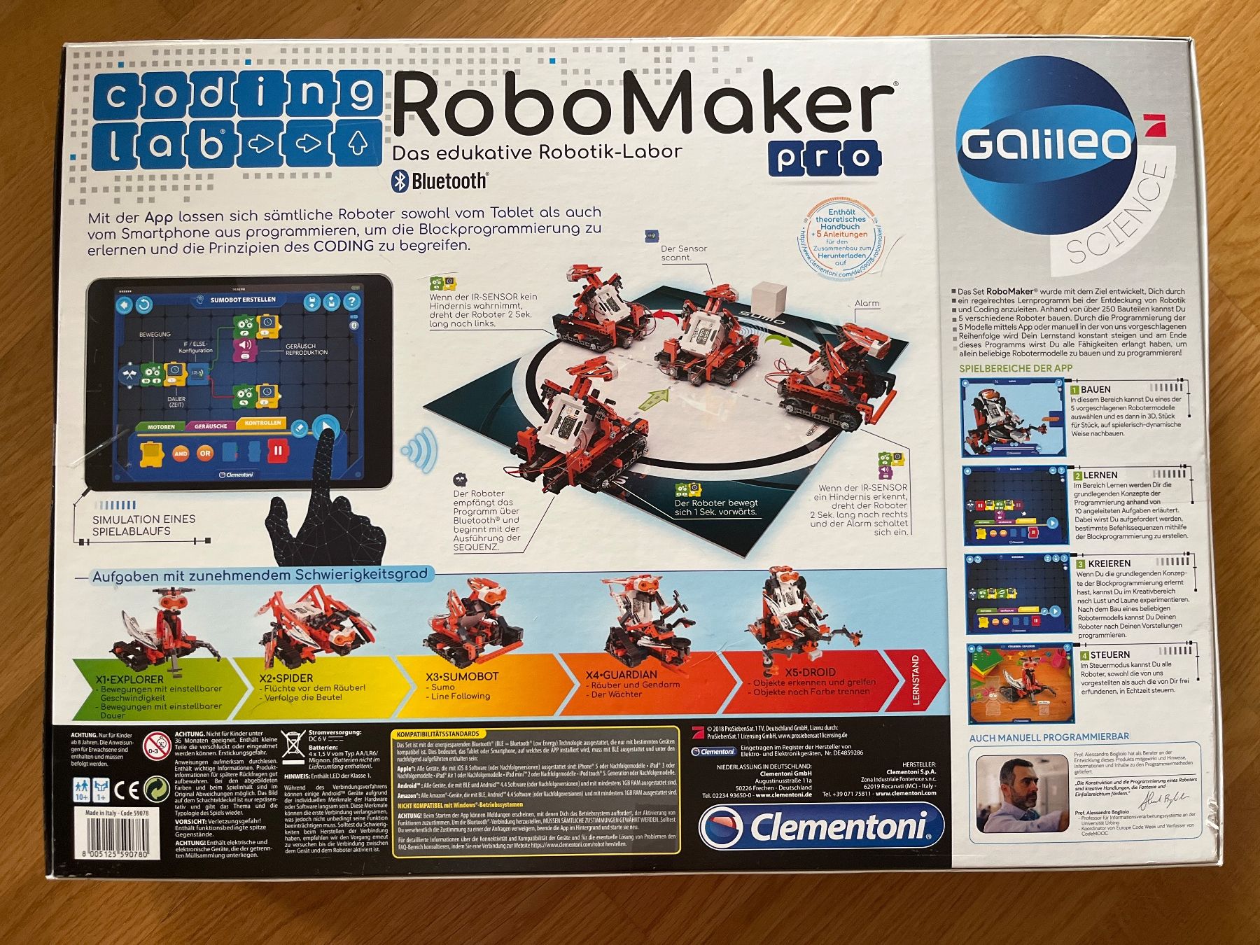 Clementoni Giocattoli: Clementoni RoboMaker Pro - Das edukative Robotik-Labor – Usato da Basel venduto da sampa007 1