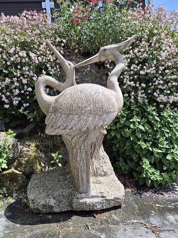 Skulpturen & Statuen: Steinskulptur Reiher Gartenskulptur – Gebraucht aus Uetliburg SG von Stein414 3