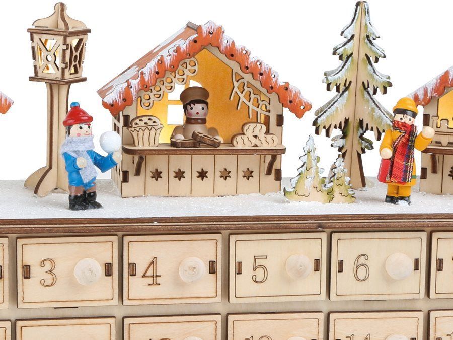 Kalender: Adventskalender -Weihnachtsbasar mit LED – Neu und originalverpackt aus Wettingen von Swala 2