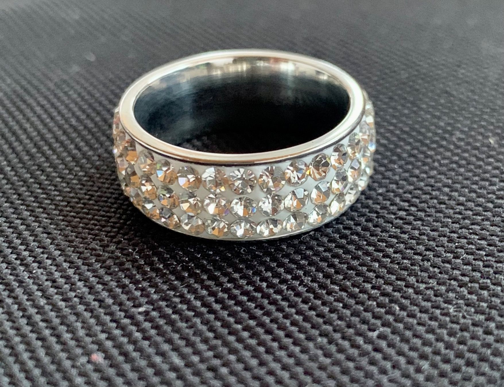 Anelli: Sparkling Crystal Ring - Size 56 – Nuovo e nell'imballaggio originale da Herisau venduto da Ciaoschein 1