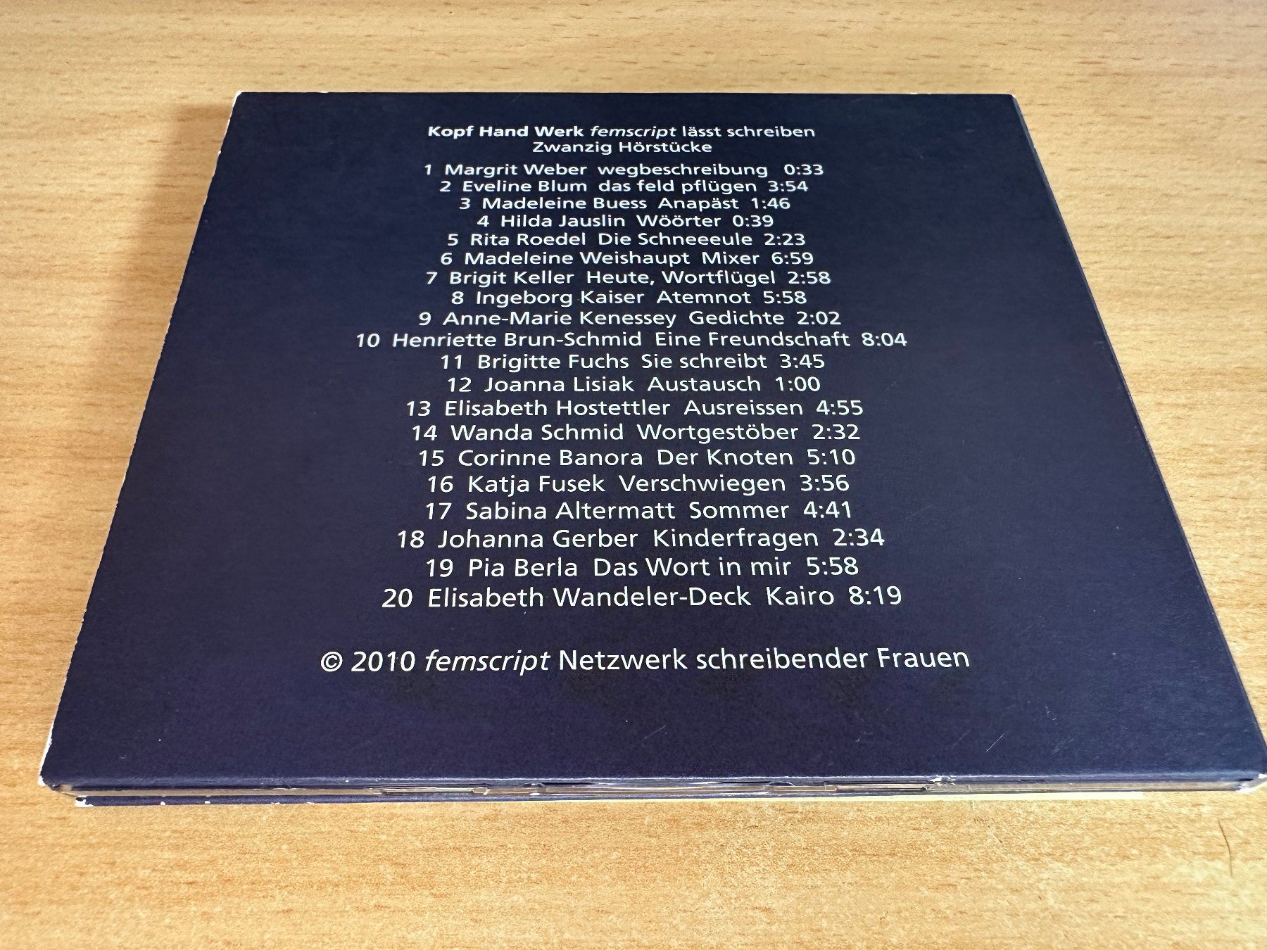 CD: Various – Kopf Hand Werk – Usato da Rikon im Tösstal venduto da Alpenmutz 1