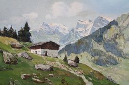 Emil Brehm - Ölbild Maiental Kanton Uri