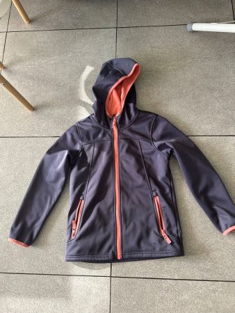 Softshell - Jacke gris violet  Gr. 134 - 140
