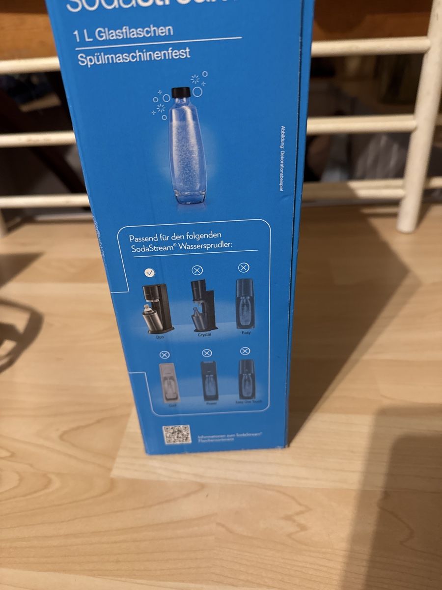 SodaStream Glasflaschen, 1 Liter, Spülmaschinenfest, Neu! (Neu und originalverpackt) in Haldenstein für CHF 26 – mit Lieferung auf Ricardo kaufen