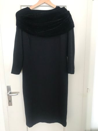 Robe noire Hiver / Schwarzes Winterkleid /vestito inverno