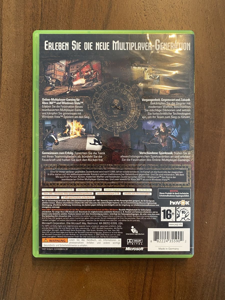 Microsoft Giochi: Shadowrun für Xbox 360 – Usato da Thunstetten venduto da Virus_33 2