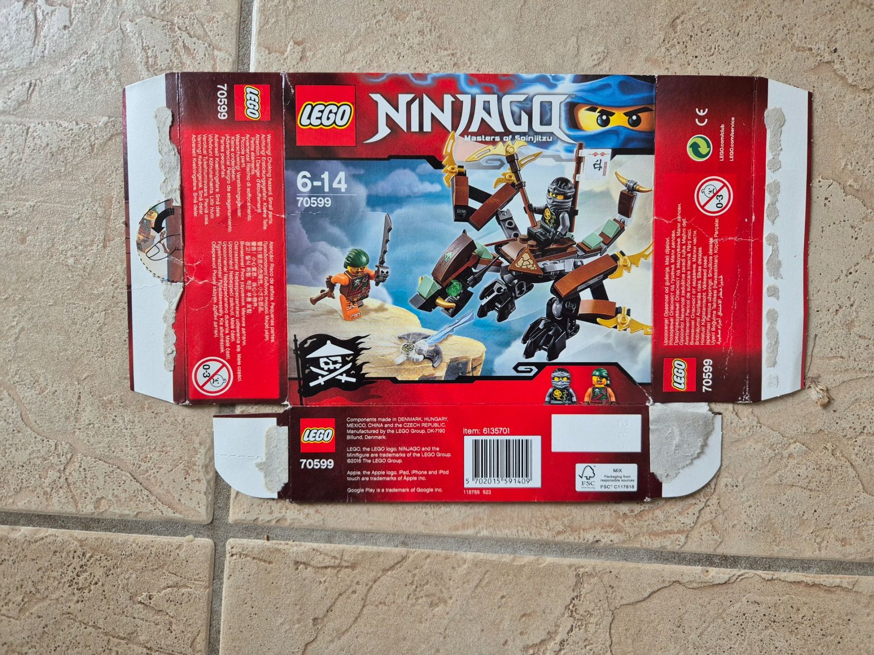 Lego Giocattoli: Lego Ninjago Cole's Dragon 70599 – Usato da Flüh venduto da van_7vdl