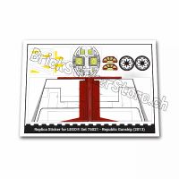 Ersatzsticker für LEGO® Set 75021 – Republic Gunship