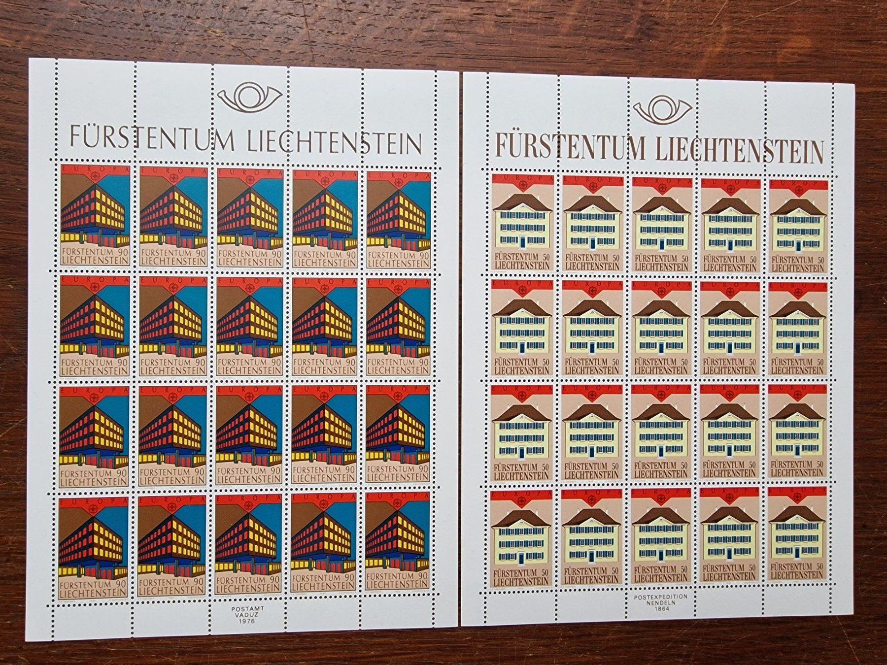 Tutti i francobolli: FL 1990 Serie Bogen "Europa" postfrisch – Nuovo (secondo la descrizione) da Aesch LU venduto da briefmarken.uray