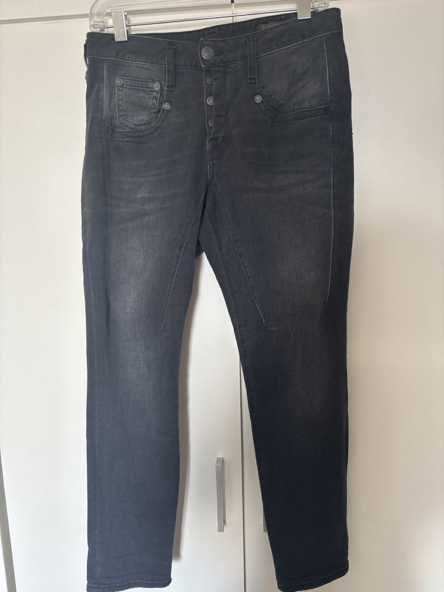Herrlicher Jeans:  Jeans Herrlicher  schwarz /grau – Gebraucht aus langenthal von rundholz7