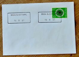 Sst Brief mit Aushilfsstempel S.VITTORE (GR) 1980