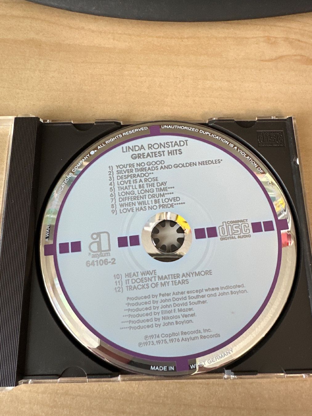 CD: Linda Ronstadt, Greatest Hits, CD – Usato da Uster venduto da Macita56 1
