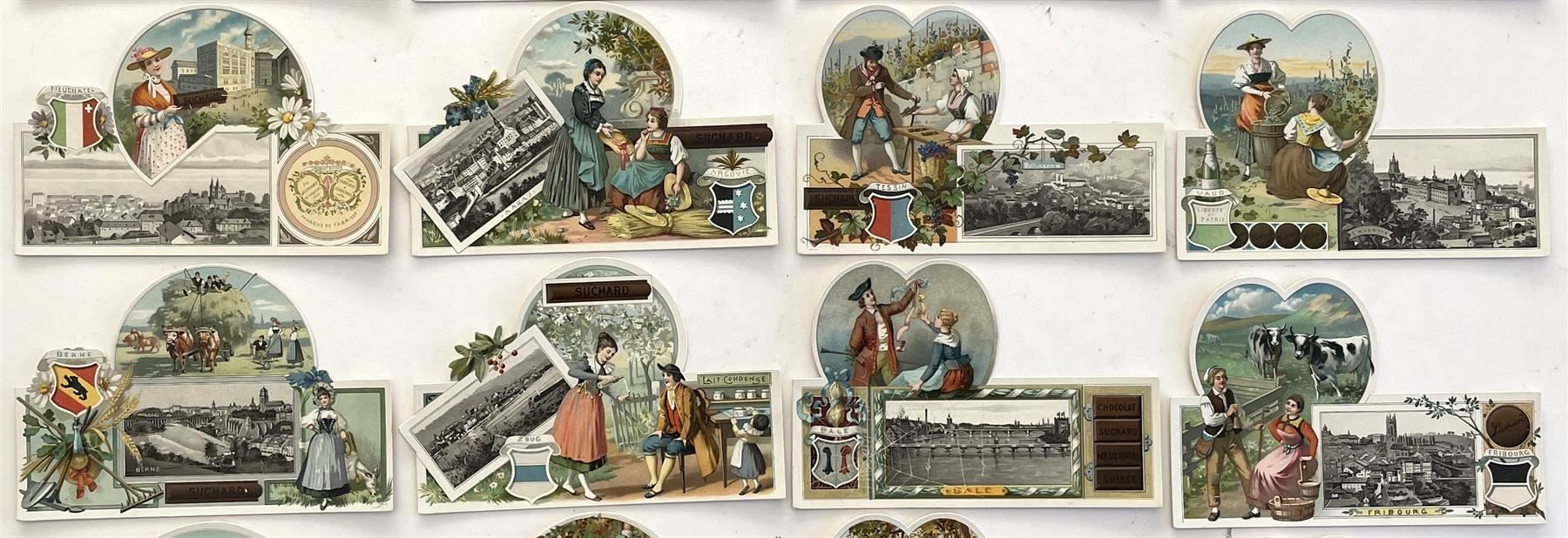 Arts picturaux & lithographies: Suchard - Komplette Serie 22 Chromobilder Kantone / Cantons – D'occasion à Savagnier par Ne2065 2