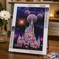 Kit diamond painting Château Disney, 25x35 cm
