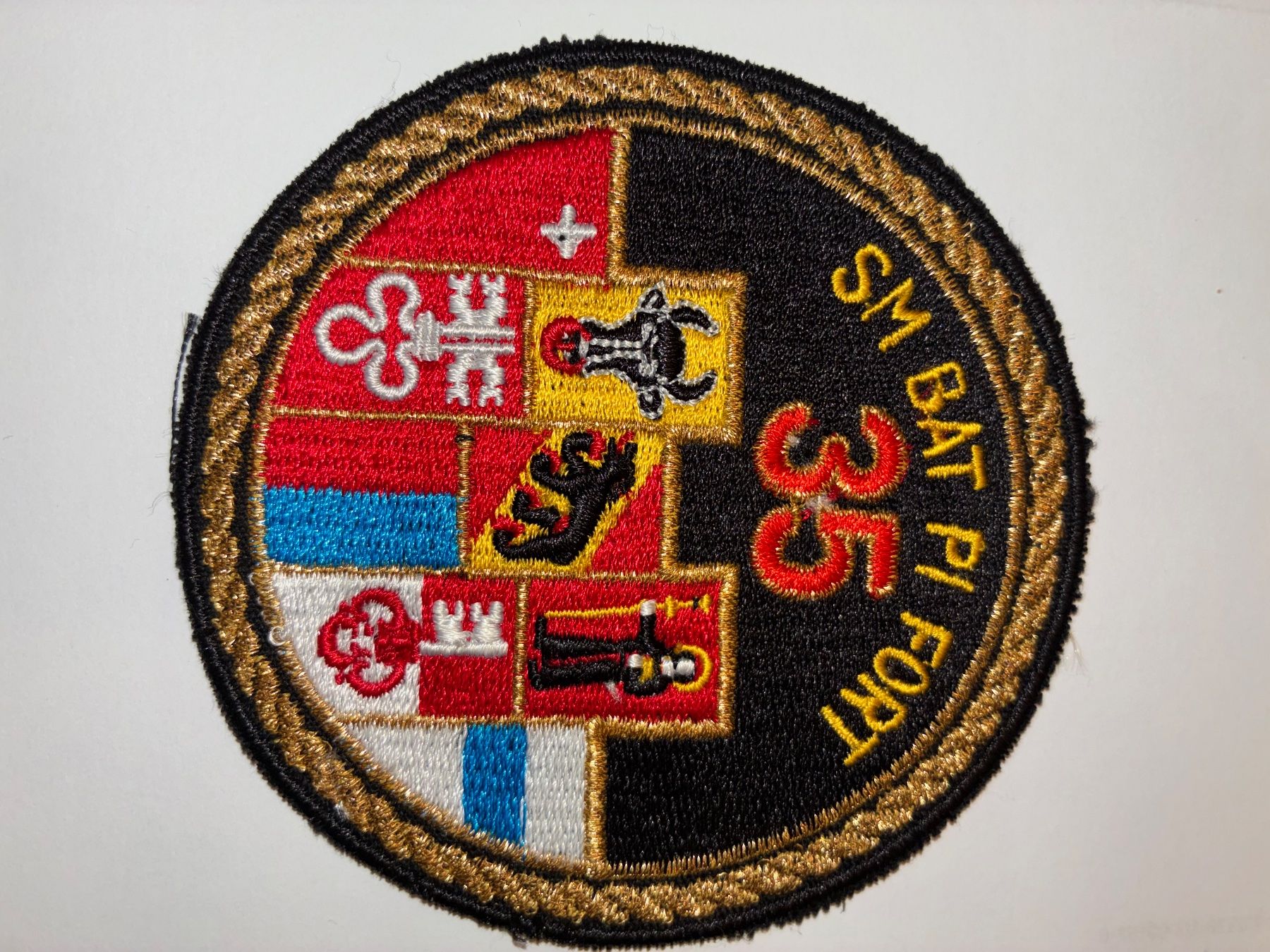 Schweizer Armee Patches: Badge Stab Bat Pi Fort 35 – Gebraucht aus Oberiberg von stab