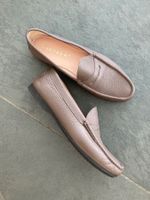 UNÜTZER MOKASSINS, GR. 39.5, ETOUPE, NEU, BUTTERWEICH!