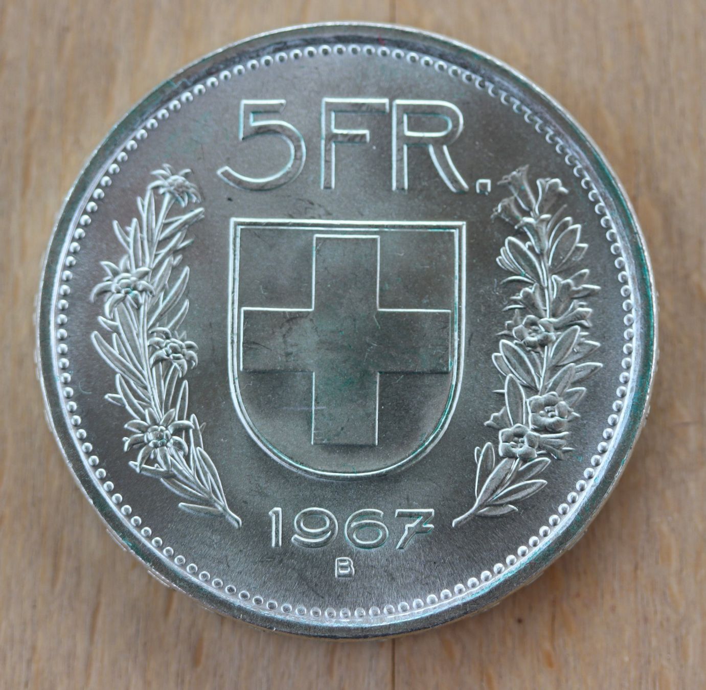 Tutti le monete: 5 CHF 1967 – Usato da Rheinfelden venduto da Fitscherella