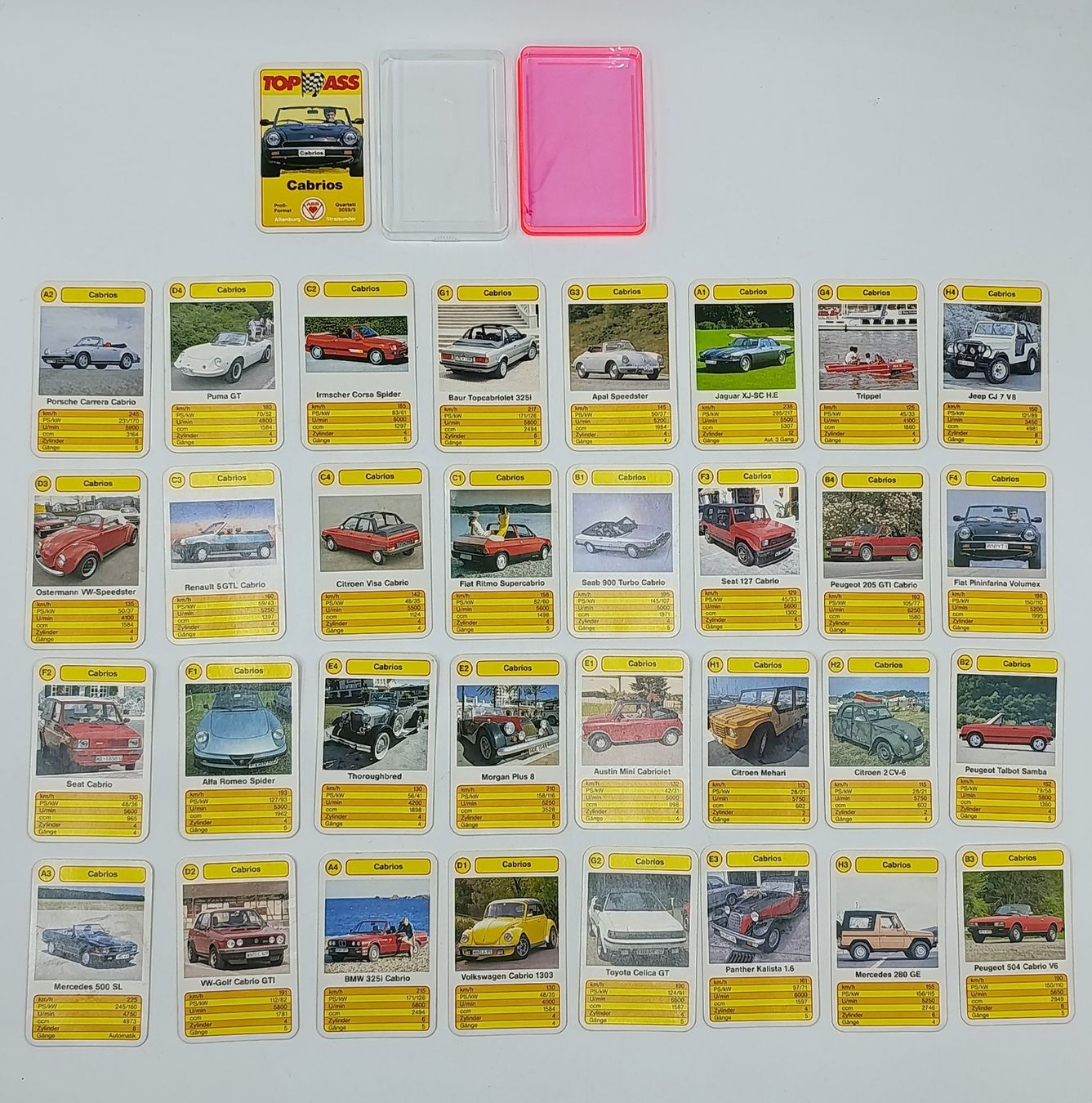 Spiele: Top Ass Auto Quartett Cabrios 3059/5 – Gebraucht aus Wil SG von Donaldus 3