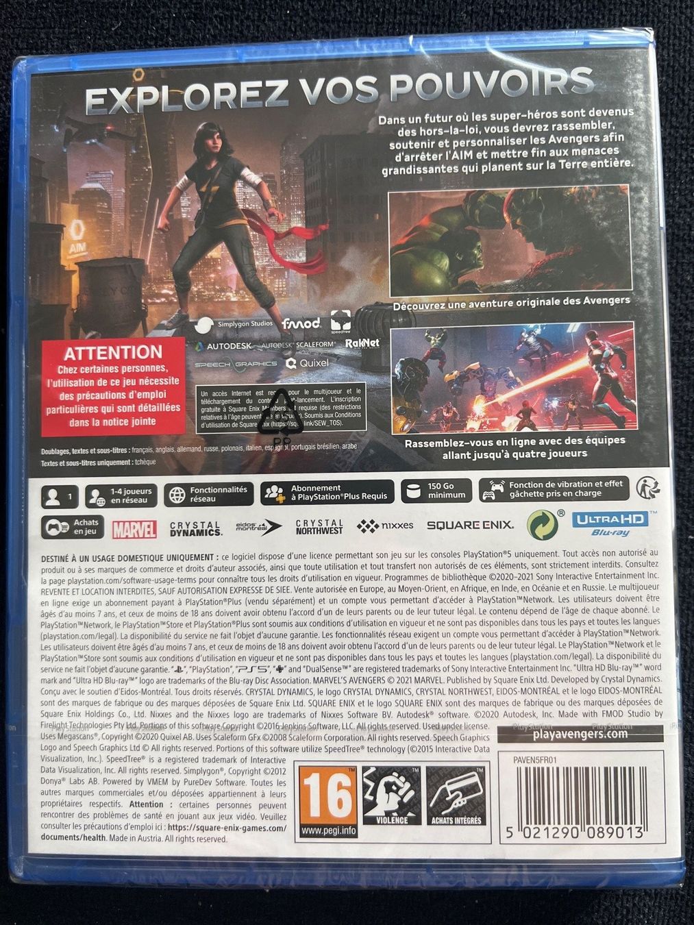 Spiele: Marvel Avengers PS5 neuf – Neu und originalverpackt aus Hauterive von  1