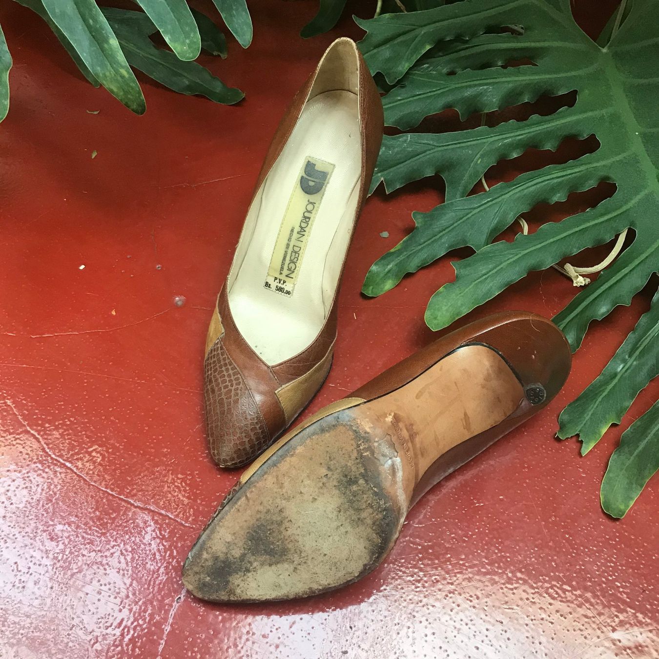 Scarpe da donna: Edle braune vintage Heels – Usato da Basel venduto da jillybean 2