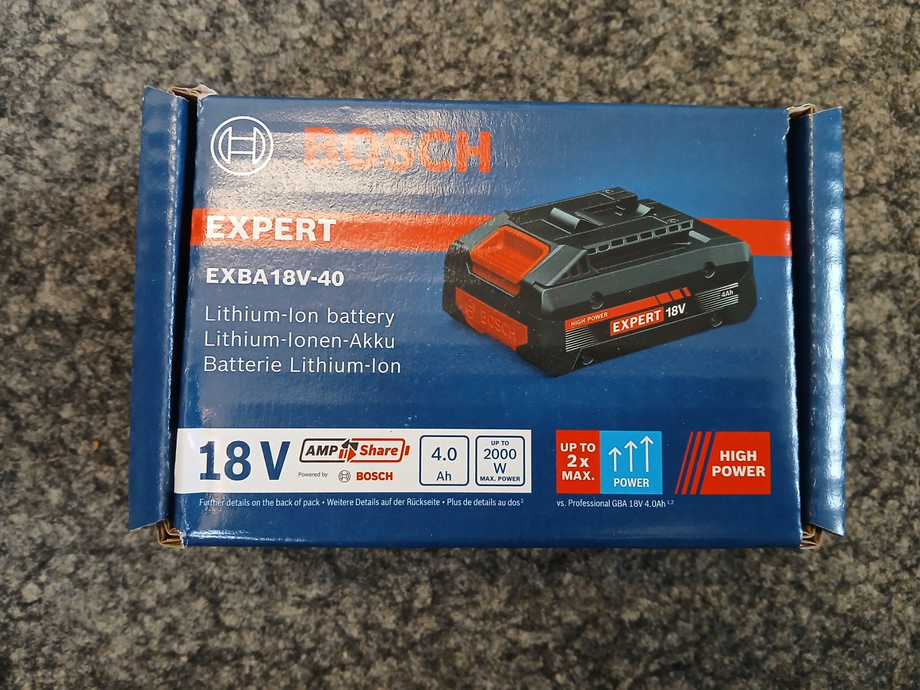 Bosch Tutti gli attrezzi: Bosch Akku EXPERT 18V 4.0Ah Nr.1 – Nuovo e nell'imballaggio originale da Reiden venduto da mja_2bsk 1