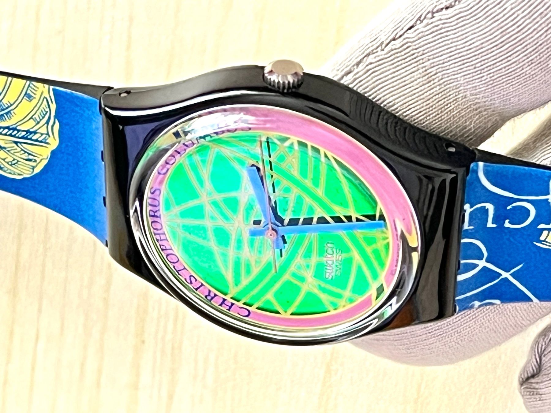 Swatch Uhren: Vintage Swatch Uhr, Christopherus Columbus Design, Top! – Gebraucht aus Grenchen von chththl 4