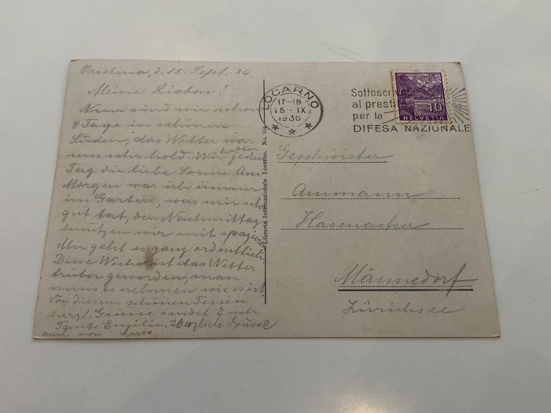Cartoline postali: 3x alte Ansichtskarten RONCO, Tessin – Usato da Lufingen venduto da Rac0 2