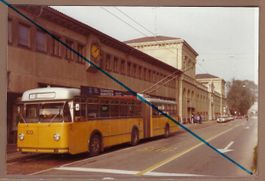Schaffhausen. Bahnhof. Trolleybus 104.