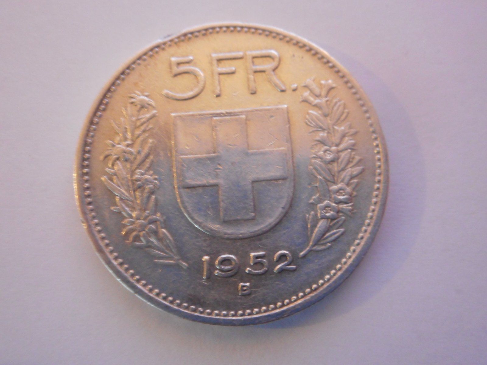 Tutti le monete: 5 Fr. 1952 silber – Usato da Kriegstetten venduto da pizlad2010 1