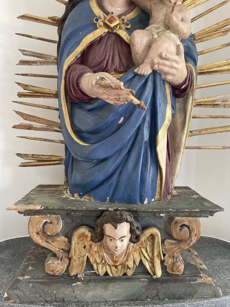 Sculture & Statue: Antike Madonna mit Kind – Usato da Siebnen venduto da Starlauf 2