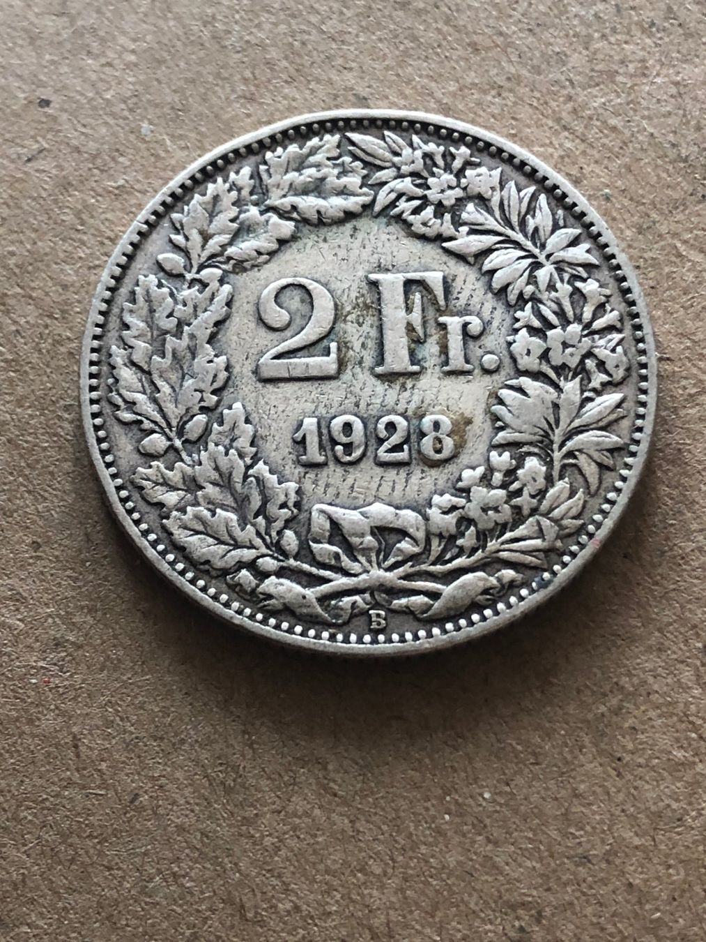 Tutti le monete: 2 Fr. 1928 – Usato da Schötz venduto da Odpa
