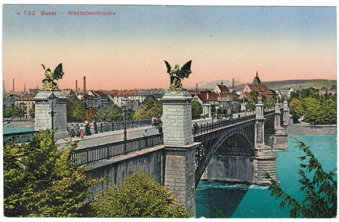 Ansichtskarten: AK Basel Wettsteinbrücke – Gebraucht aus Zürich von Tolima194