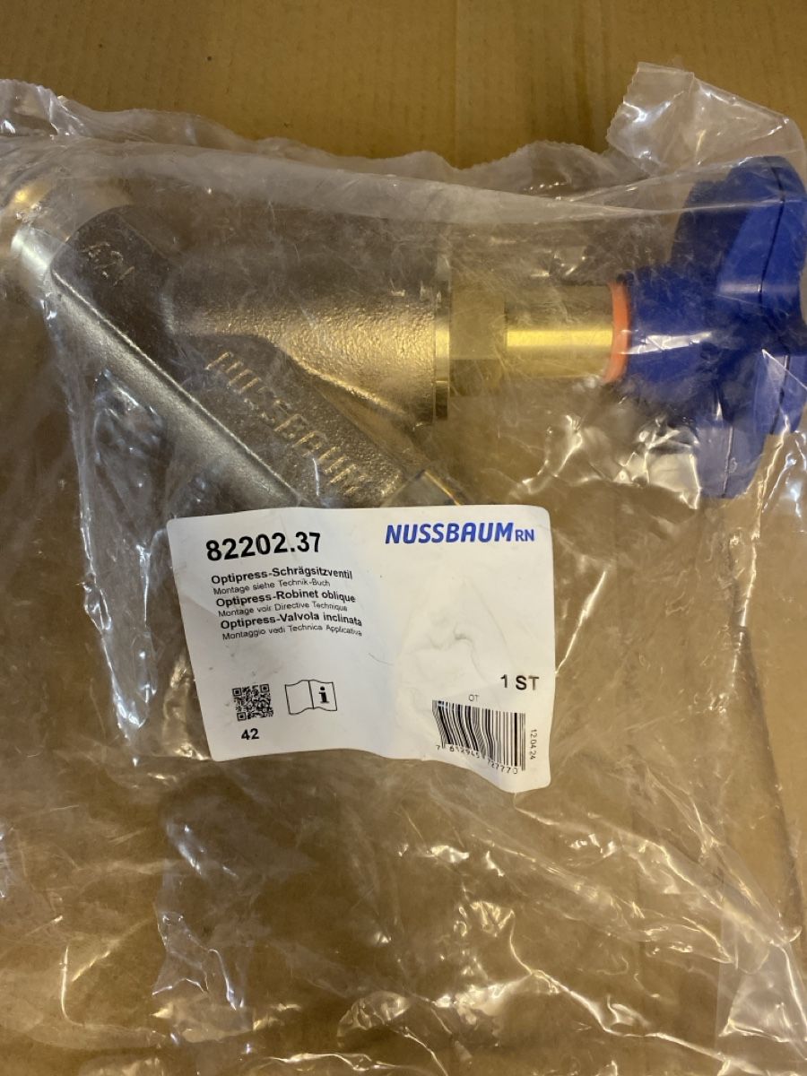 Rubinetteria: Optipress Schrägsitzventil Ø42mm 82202.37 – Nuovo e nell'imballaggio originale da Zeiningen venduto da rot_2xls 1
