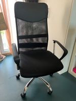 Sedia da ufficio ergonomica, nera