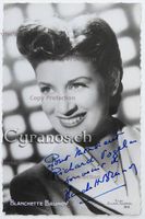 Blanchette Brunoy (1915-2005) Schauspielerin - Autogramm