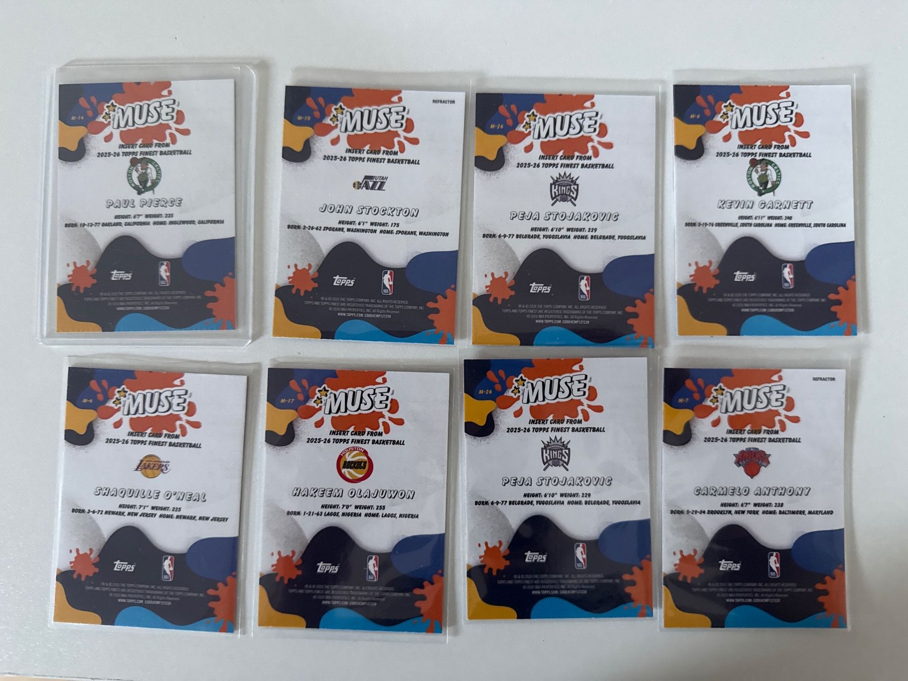 Topps Carte collezionabili: 8x insert (2 refractor) The Muse Topps Finest NBA 2025/26 – Nuovo (secondo la descrizione) da Küttigen venduto da Donart10 1
