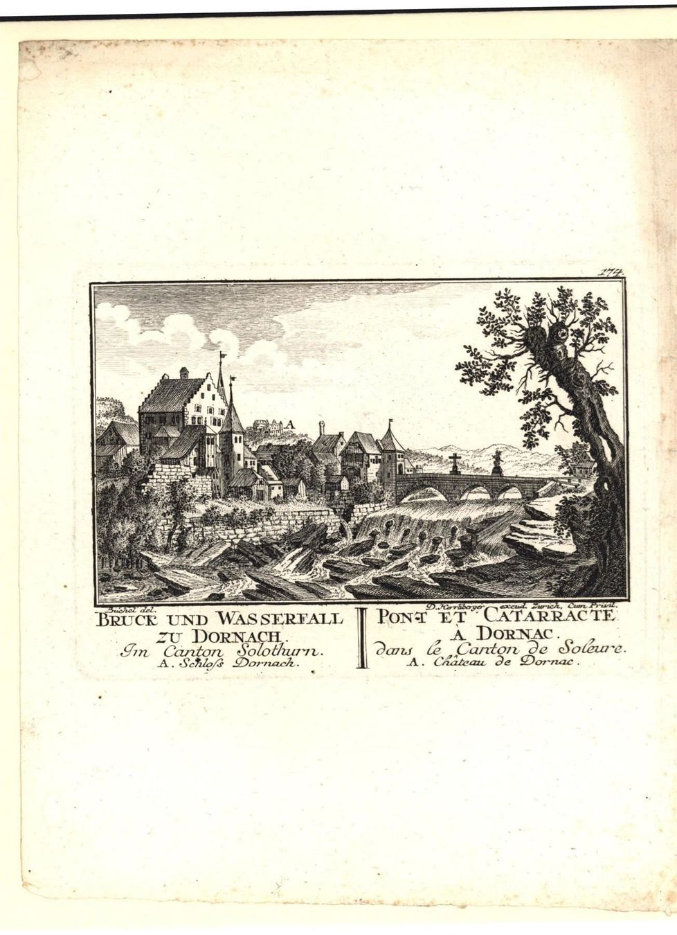Incisioni: Dornach von Herrliberger 1757 – Usato da Rafz venduto da Helvet32 1