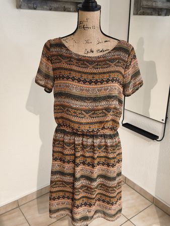 Pieces Kleid gemustert Gr.L