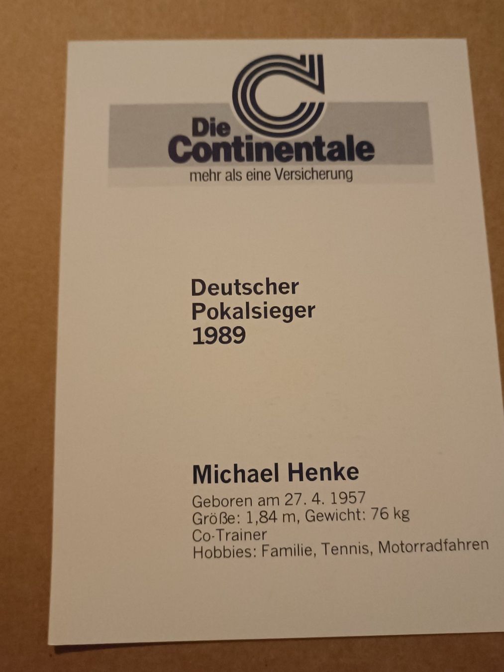 Autografi: Michael Henke - BVB - Borussia Dortmund - Handsigniert – Usato da Menziken venduto da Artographs 1